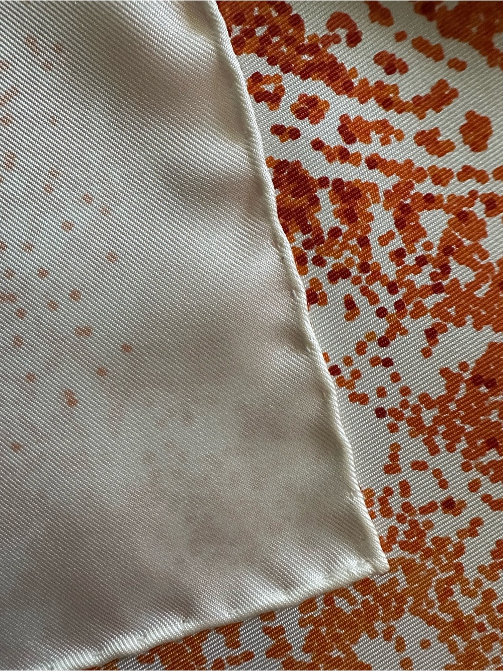 NWT Hermès Indian Dust Carré 90 Silk Scarf Blanc Orange w/ Box Rare 2008 - Picture 7 of 14